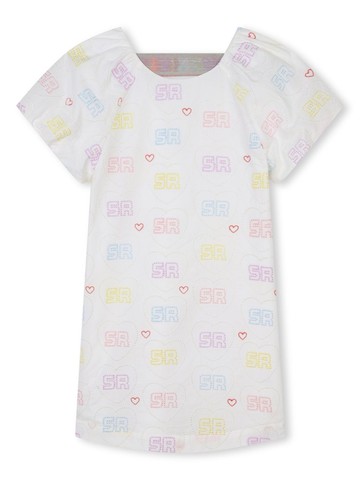 SONIA RYKIEL ENFANT - rhinestone-embellished cotton dress - kids - Polyester/Cotton - 6 yrs - White