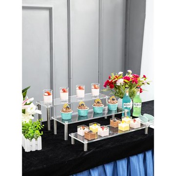 亞克力甜品臺蛋糕階梯展示架自助餐壽司糕點心架宴會茶歇擺臺套裝