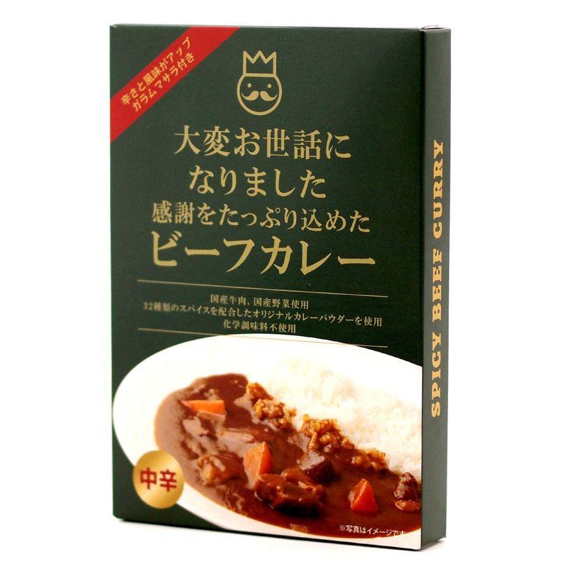 メッセージカレー「大変お世話になりました」×6個（中辛）レトルト