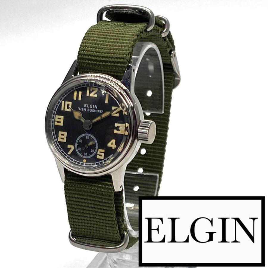 USN BUSHIPS エルジン 手巻き（OH済【極美品】1950年代 ELGIN エルジン 