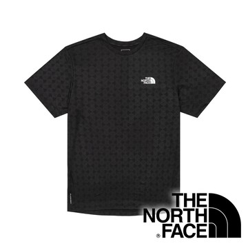 【THE NORTH FACE 美國】男快乾圓領短袖上衣『黑』NF0A8HR1 戶外 露營 登山 健行 休閒 時尚 旅遊 運動 上衣
