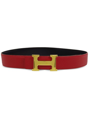 Hermès Pre-Owned - 2001 Constance reversible belt - women - Calf Leather - One Size - Red