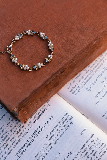 COR-DATE / 小稻穗手鍊 / 白珍珠