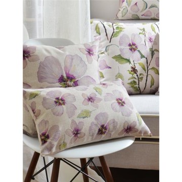 水墨唯美花瓣抱枕套棉麻質感沙發靠墊汽車靠枕客廳腰靠辦公室床頭