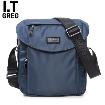 香港I.TGREG新款男士包包運動休閑單肩包男包斜挎包牛津布帆布包