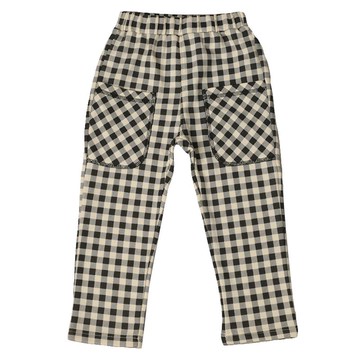 akachan honpo - 10分褲-毛圈內裡 黑白-象牙白色