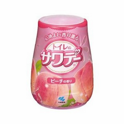 （まとめ）小林製薬 サワデー気分はじけるピーチの香り 本体 140g 1個〔×20セット〕