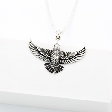 【Angel & Me】老鷹 展翅 翱翔 飛鳥 s925 純銀項鍊 生日禮物