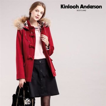 Kinloch Anderson 氣質格紋蝴蝶結配飾排釦短裙 金安德森女裝(KA0864009 芥黃/黑)