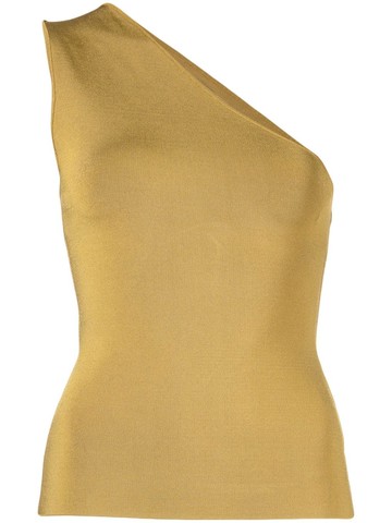 Galvan London - Persepone off-shoulder top - women - Spandex/Elastane/Nylon/Rayon - M - Yellow