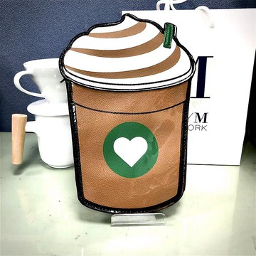 奶霜咖啡飲料童趣造型斜揹包/手機包/隨身包 - 酷樂村 現貨販售