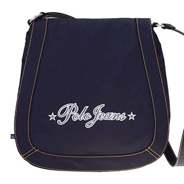 Polo Ralph Lauren 字母防水布面側背袋(黑色)