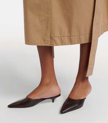 The Row Mica leather mules