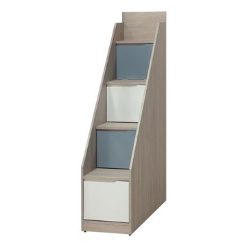 Boden-伍迪1.3尺多功能收納樓梯櫃/三抽一門置物櫃-高162cm