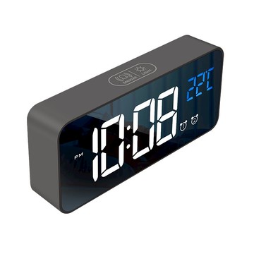 三每LED學生鬧鐘充電款聲控夜光靜音床頭簡約兒童電子鐘表M1mini