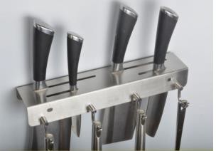 奧汀不銹鋼304 拉絲紋多功能不銹鋼刀架/CZ-30431