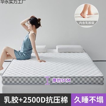 A類乳膠床墊加厚雙人家用超厚可折疊單人宿舍榻榻米租房睡墊貨源