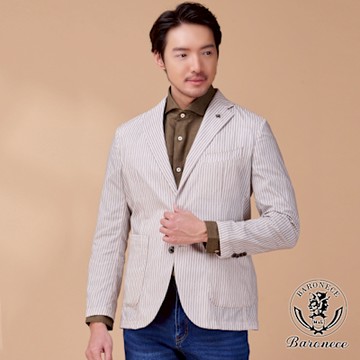 BARONECE 素雅大方百搭休閒獵裝_淺卡其(330203-05)