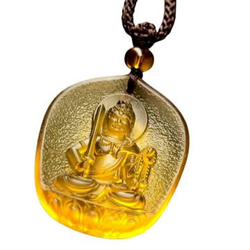 項鍊 吊墜 飾品 男女同款 觀音項鍊 吊飾 首飾 辟邪項鏈 保平安 琉璃項鍊 護身符 開運項鏈 守護神 小禮物 208