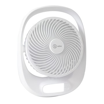 aibo 8吋充電式USB夜燈風扇-白 三段風速 USB供電  1個