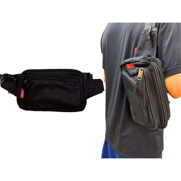 ~雪黛屋~Valenli 腰包大容量防水尼龍布插筆外袋二主袋+外袋共五層VW9842