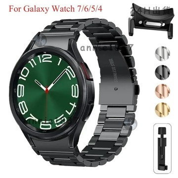 🔥免運 臺灣出貨🔥三星 Watch 7 44mm 無縫隙不銹鋼錶帶 快拆式金屬腕帶 6 5 4 FE 44 40mm