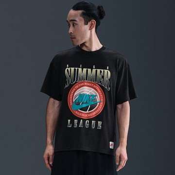 NIKE 短袖上衣 男 中磅 落肩寬鬆版型 AS M NK TEE M90 OC SU25 黑 HJ3435-010