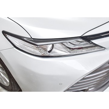 ~歐力斯~豐田 TOYOTA 19-23年 8代 8.5代 CAMRY 大燈眉 大燈飾條 前燈眉 燈眉 碳纖維紋 烤漆黑