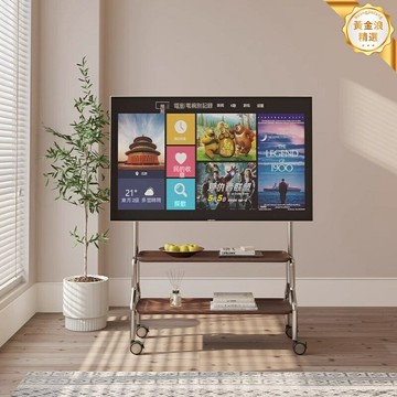 【移動藝術支架】電視支架 落地支架 電視架 掛架 不鏽鋼 可移動 簡約現代 32-75寸適用 客廳臥室通用