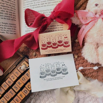 聖誕兔兔印章 - 唱詩班