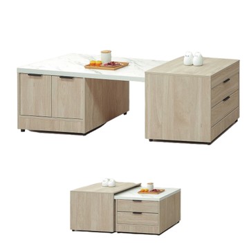 【MUNA 家居】芃芮德5.6尺伸縮大茶几