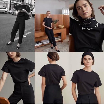 新增色系～北歐小眾ji簡純色系高圓領小飛袖棉T恤女短袖上衣夏季