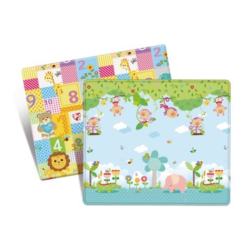 JoyNa - 寶寶爬行墊 防水遊戲墊 防撞地墊 野餐墊-動物森友 (180*100cm)