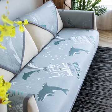 沙發墊夏季涼席涼墊現代簡約夏天防滑冰絲坐墊沙發靠背巾罩套定制