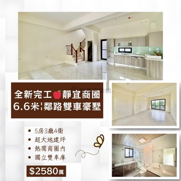 全新完工安城望玥6.6米|鄰路雙車豪墅｜台中市沙鹿區南斗路