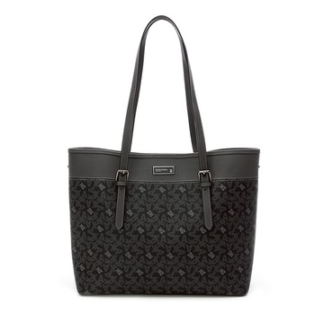 【金安德森】Hulda 經典老花紋小型托特包-炭黑