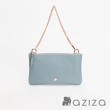【aziza】ADELA鍊帶手拎包-薄暮藍(AZBXA005B01LE3)