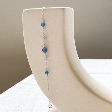 呢喃細語 純銀手鍊/天然石 藍晶石