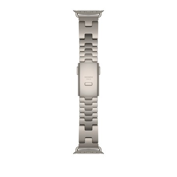 Apple Watch Hermès - 49 公釐 Gris Titane 灰色 Grand H Titane 錶帶 - M