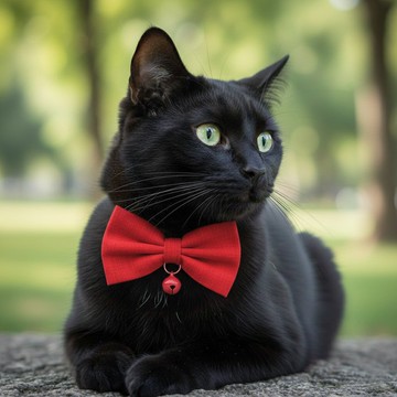 【節慶限定】正紅色  蝴蝶結寵物裝飾項圈 貓咪 小型犬