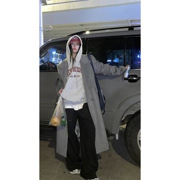 紅人館國風衛衣女2024新款爆款秋冬連帽oversize小眾加絨復古上衣