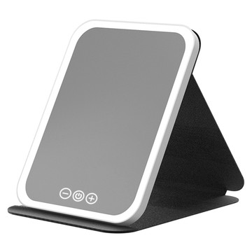 咪咪購物 LED折疊化妝鏡 大(22 x 16cm)  黑色