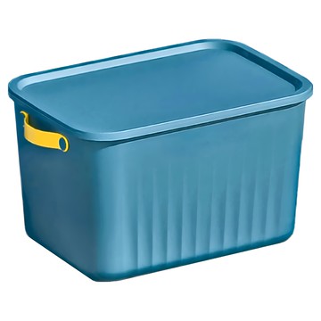 北歐風收納箱 加厚PP材質  特大(40 x 30.5 x 24.5cm)  藍色  1組