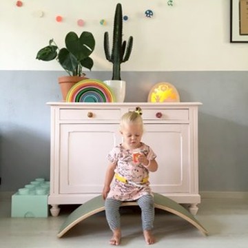 Wobbel  經典平衡板  羊毛氈  Forest Green