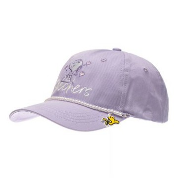 SKECHERS 童棒球帽_SNOOPY聯名款_石楠紫 (L326G051-00FW)