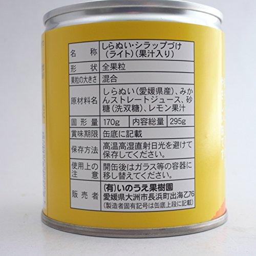 みかん缶詰　海辺で育った果実たち（不知火缶詰） ※愛媛産しらぬい使用×6缶セット