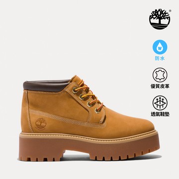 Timberland 女款小麥色Stone Street防水厚底中筒靴|A5RF9231