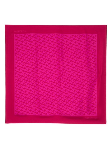 Valentino Garavani - Toile Iconographe silk scarf - women - Silk - One Size - Pink