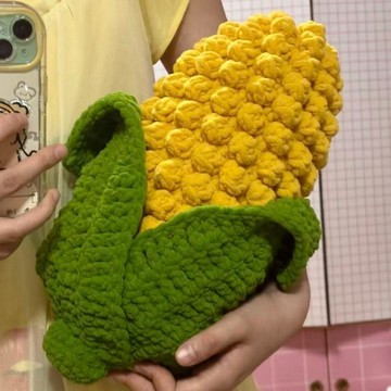 🔥熱銷🔥冰條線米抱枕手工禮物米玩偶材料包手工編織diy擺件打發時間diy抱枕 手作靠枕 可愛抱枕娃娃 靠墊