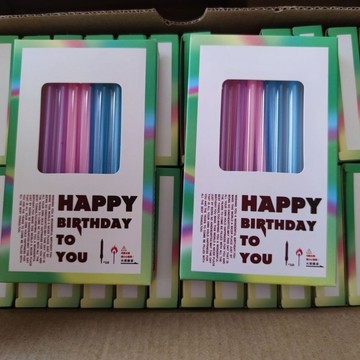 【台灣發貨 特價處理】【創意彩虹蠟燭】生日網紅彩虹派對蠟燭創意鉛筆生日蛋糕兒童裝飾彩色烘焙帶火柴